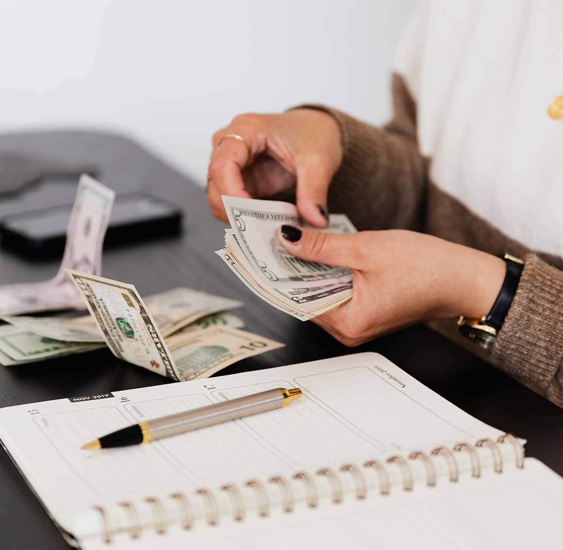 Person Counting Money